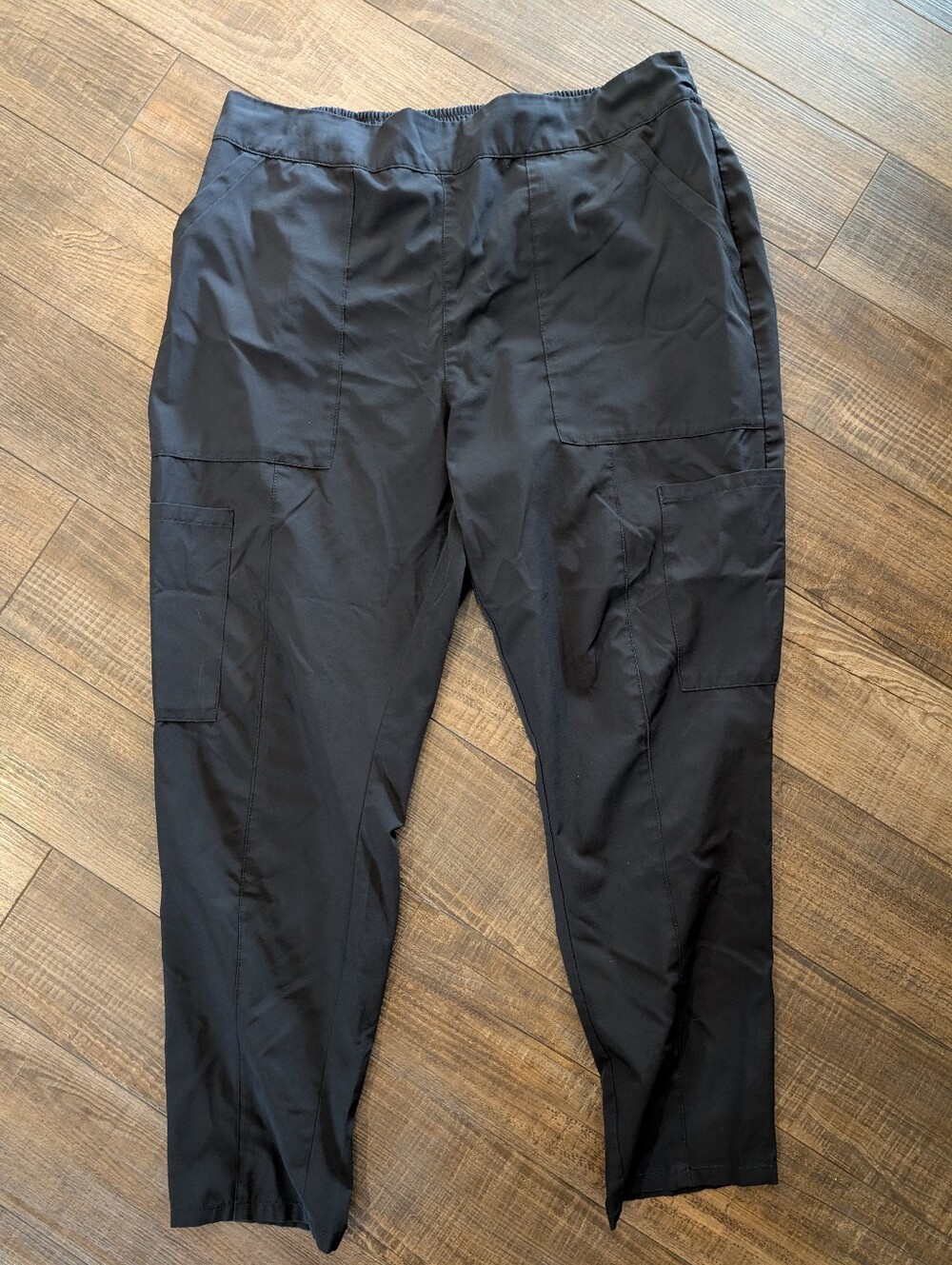 Jaanuu Black Water Resistant Scrub Bottoms Size XL Petite